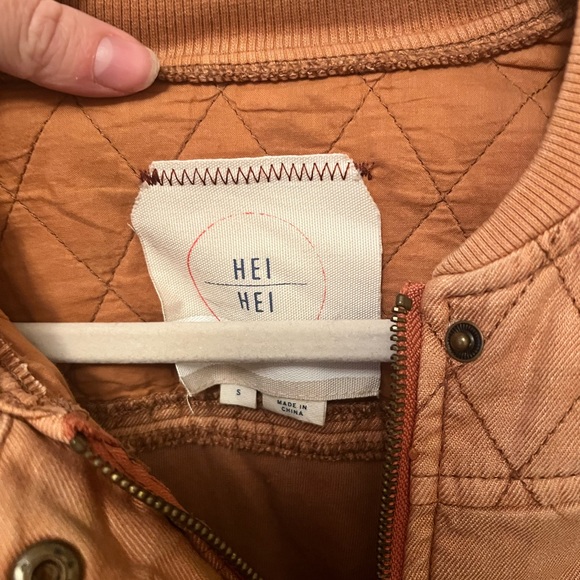 Anthropolgie HEI Bomber linen quilted jacket - Picture 6 of 7